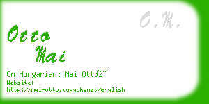 otto mai business card